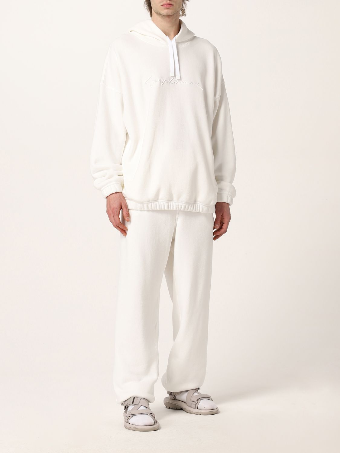 Sweatshirt Giorgio Armani: Giorgio Armani cotton sweatshirt with embroidered logo white 2