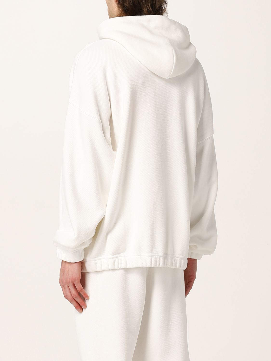 Sweatshirt Giorgio Armani: Giorgio Armani cotton sweatshirt with embroidered logo white 3