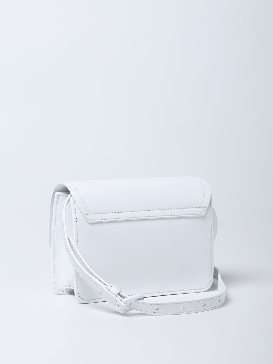 Crossbody bags Moschino Couture: Moschino Couture leather bag with animal details white 2