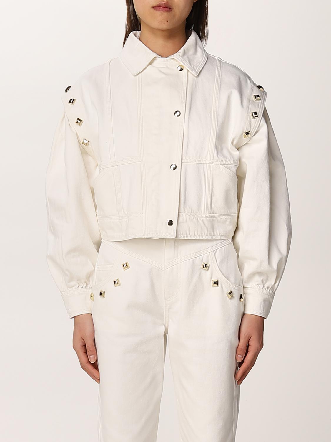 white cotton jacket womens