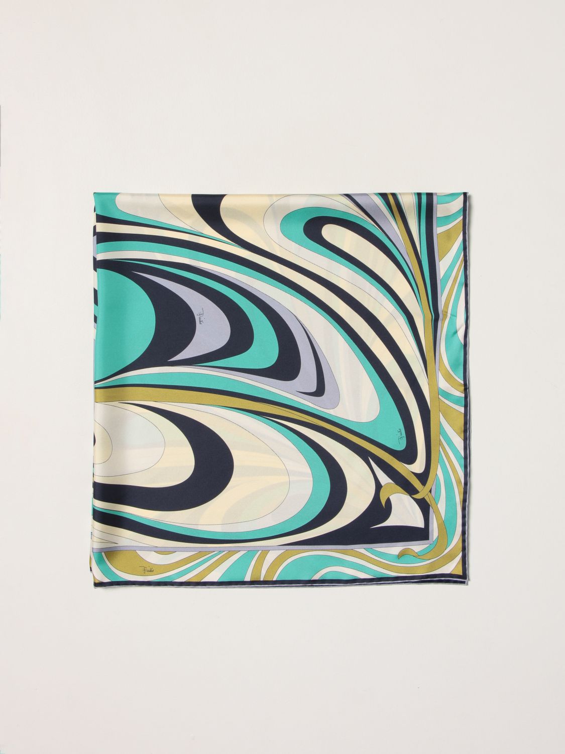 EMILIO PUCCI SILK SCARF 70s Silk scarf, abstract  - Bertolami Fine Art
