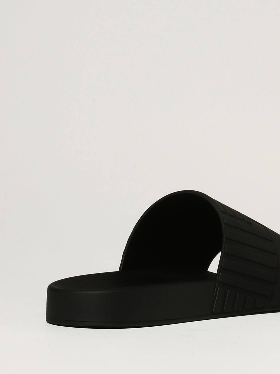 Sandalen Bottega Veneta: Bottega Veneta Slide-Sandale aus Gummi schwarz 3