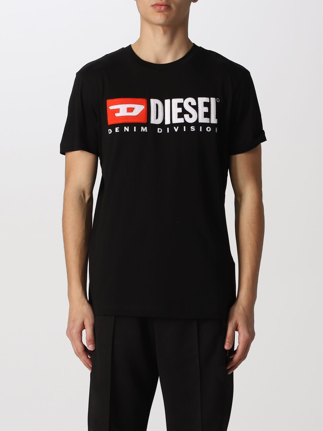 T-shirt con logo DDIESEL in Cotone da Uomo colore Nero Uomo Abbigliamento da T-shirt da T-shirt a manica corta 