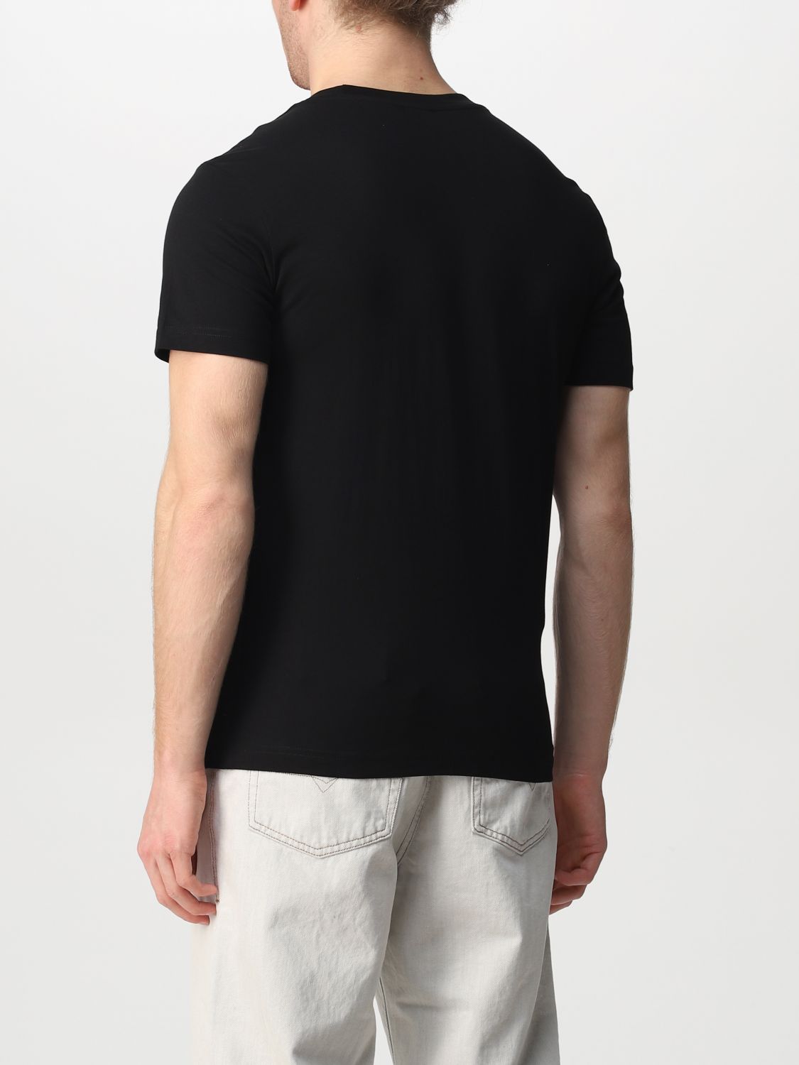 DIESEL: logo T-shirt - Black | Diesel t-shirt A038480GRAI online on ...