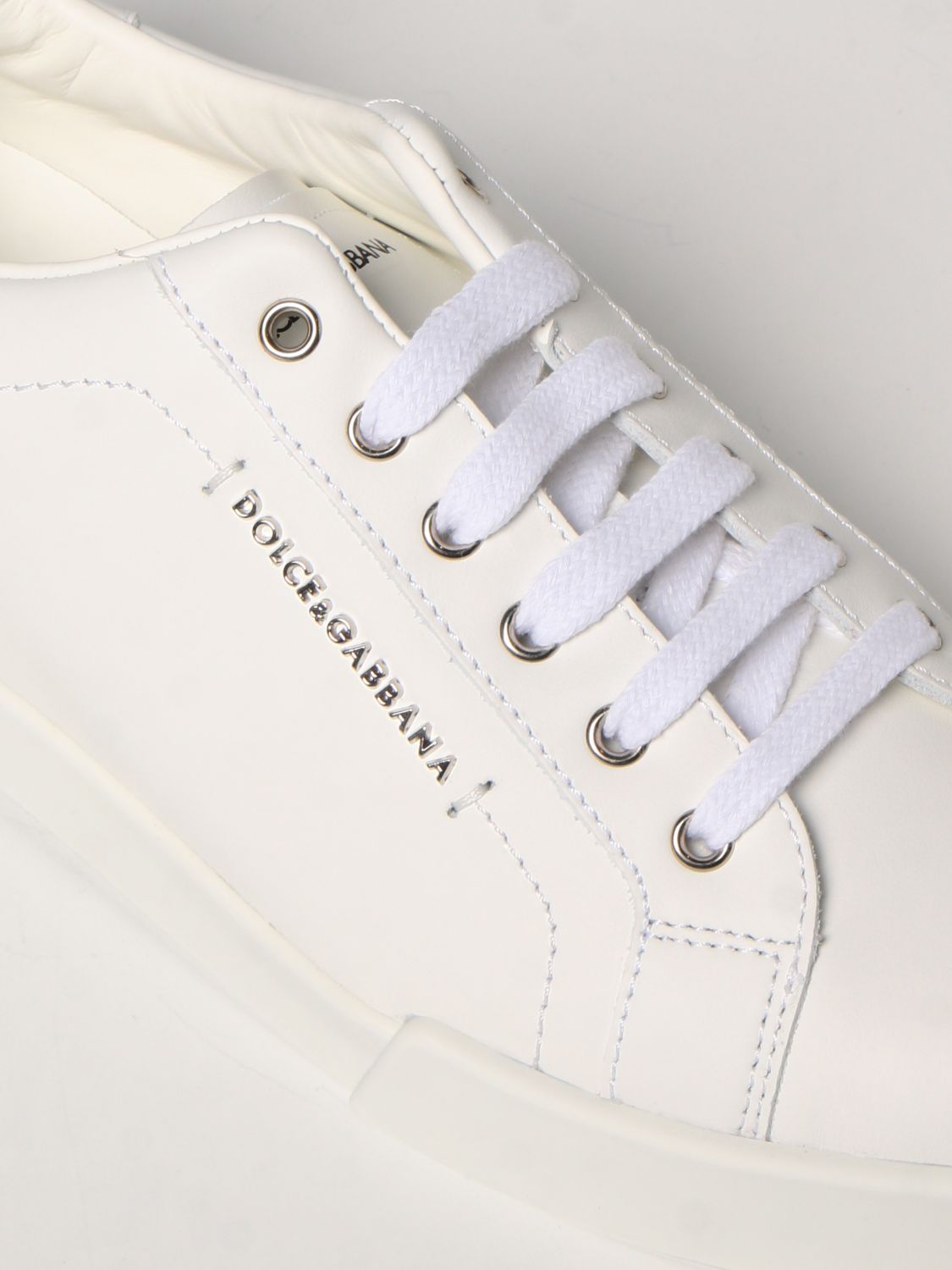 Scarpe Dolce & Gabbana: Sneakers Dolce & Gabbana in pelle bianco 4