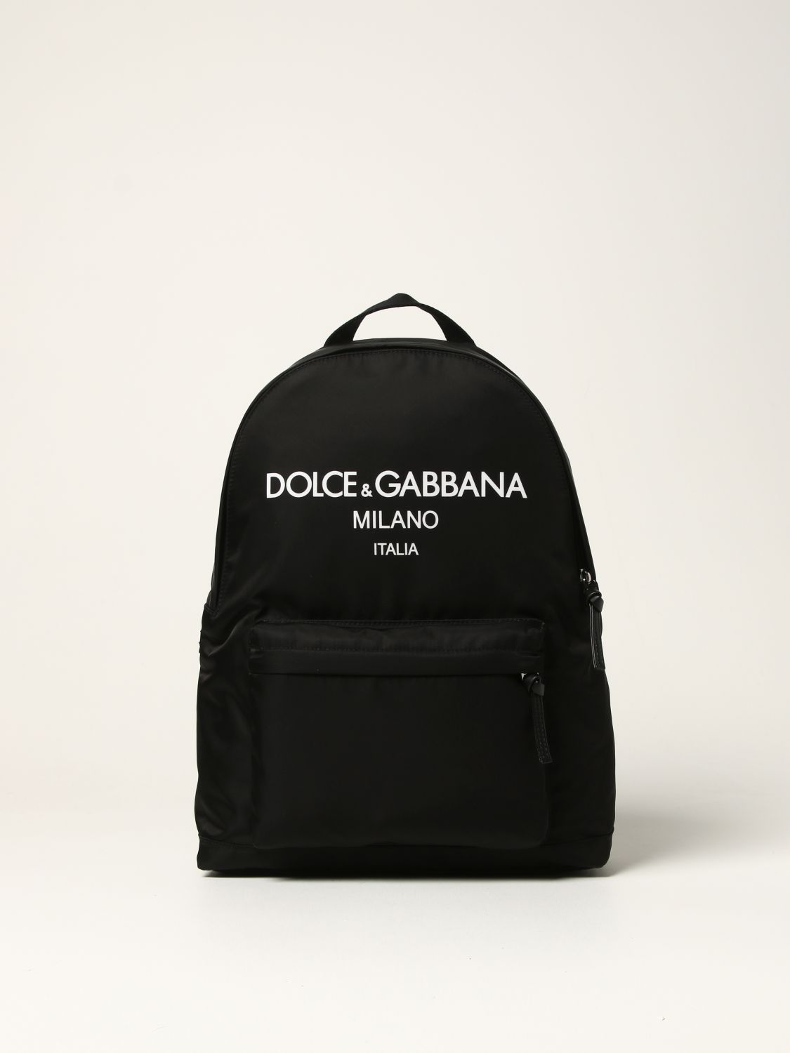 Dolce & Gabbana Nylon Rucksack With Logo In Black | ModeSens