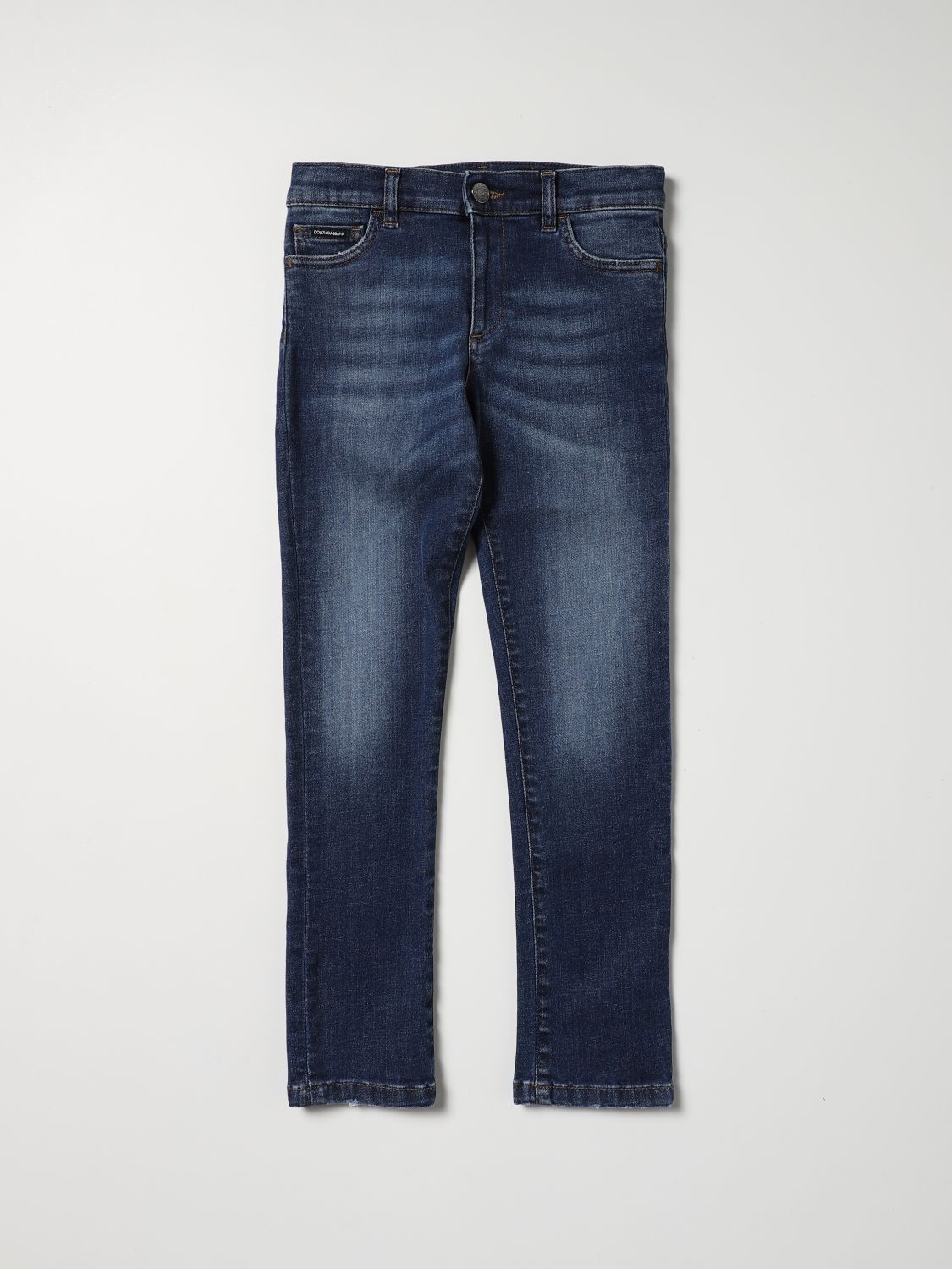 Dolce & Gabbana Kids' 5-pocket Jeans In Stretch Denim