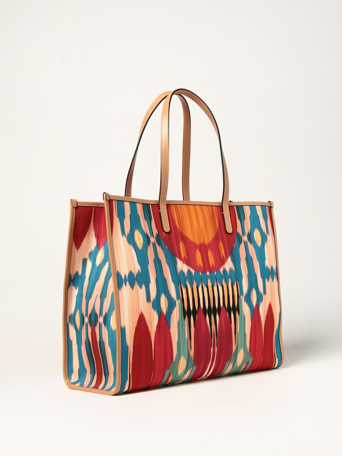 Etro Voyage du Monde tote bag in multicolour print canvas - DOWNTOWN UPTOWN  Genève