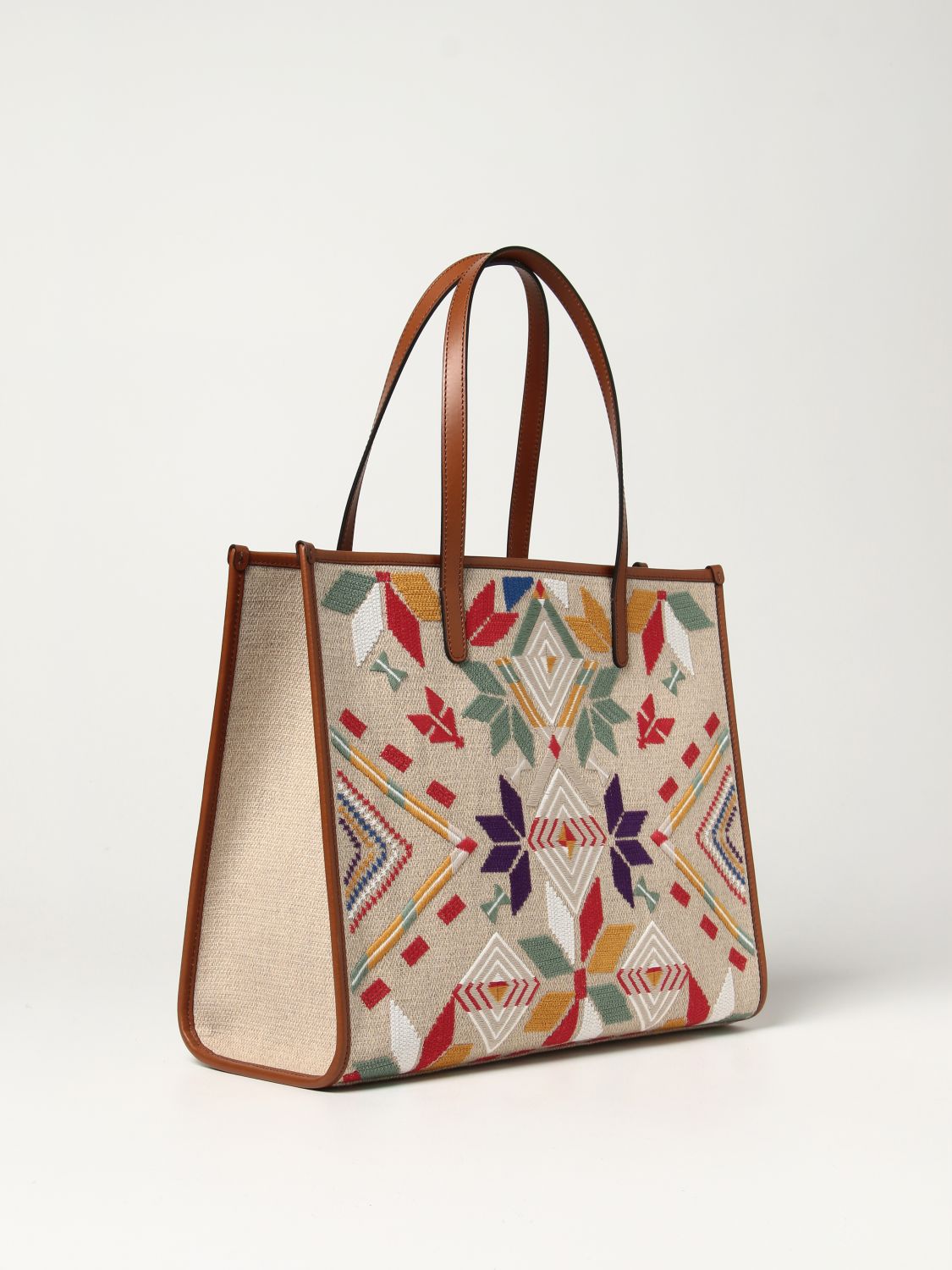 Totes bags Etro - Etro Beach shopper bag in ecru color - 1N4199916800