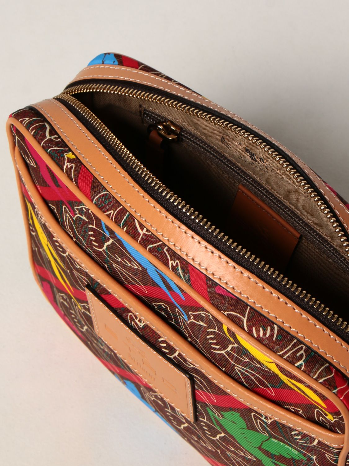 Borsa a tracolla Etro: Borsa a tracolla Etro in tessuto paisley rosso 5
