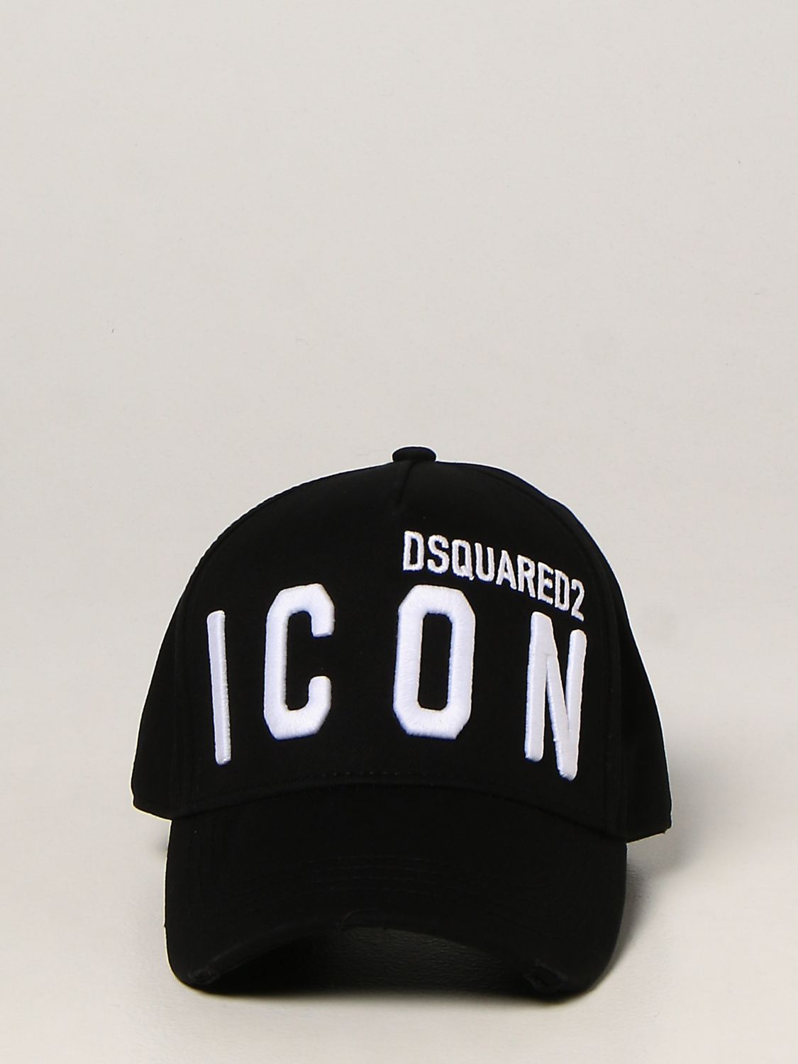 Hat Dsquared2: Dsquared2 baseball cap in cotton black 2