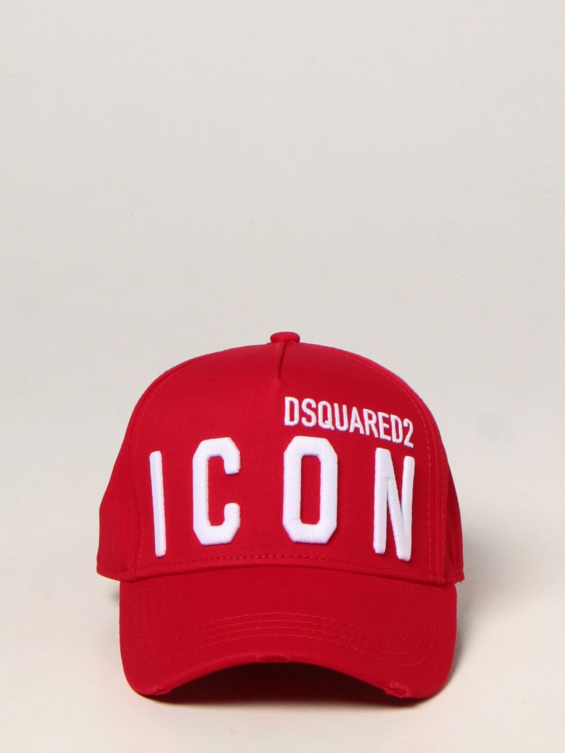 Cappello Dsquared2: Cappello da baseball Dsquared2 in cotone rosso 2