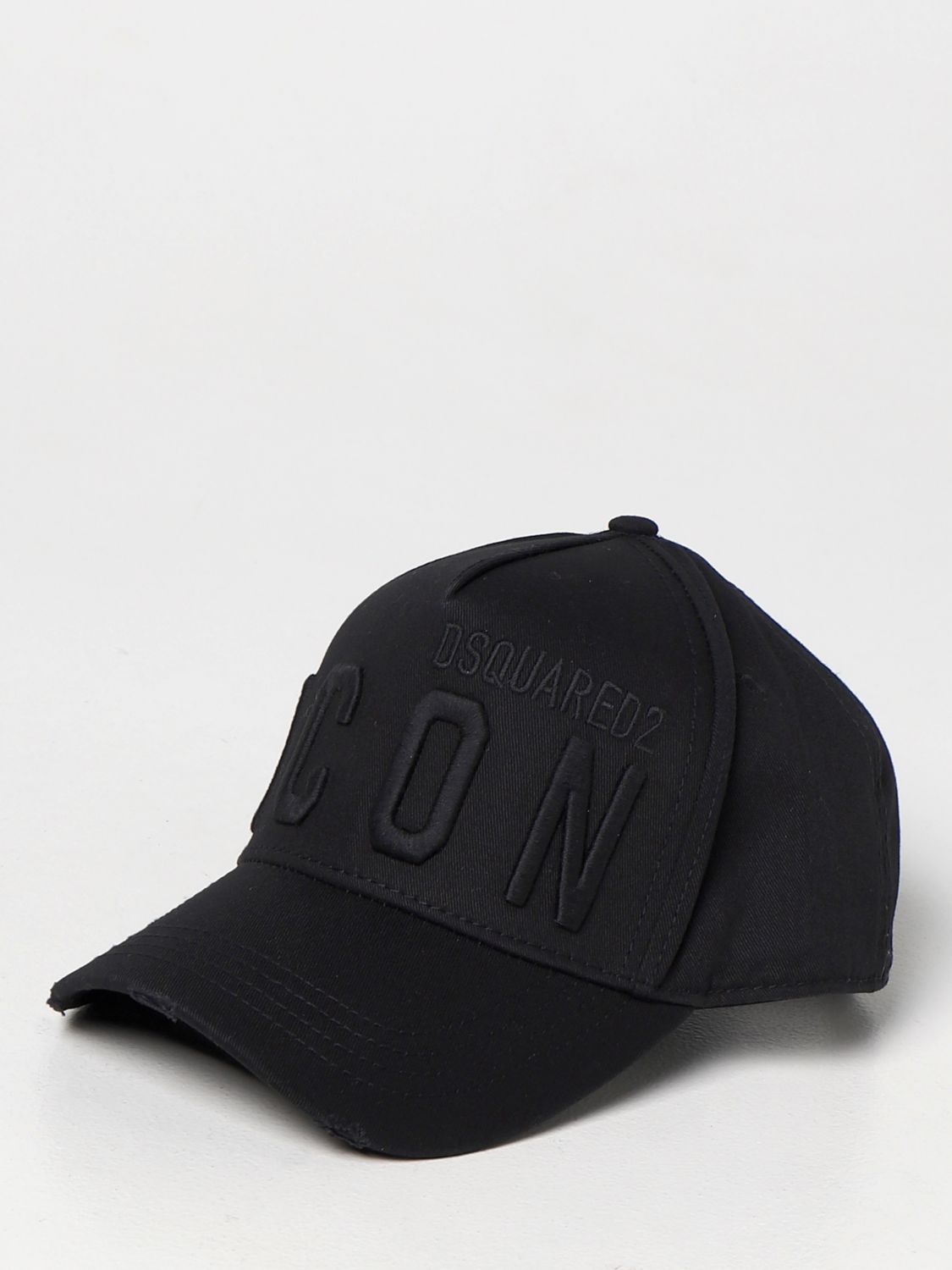 Cappello Dsquared2: Cappello da baseball Dsquared2 in cotone nero 1 1