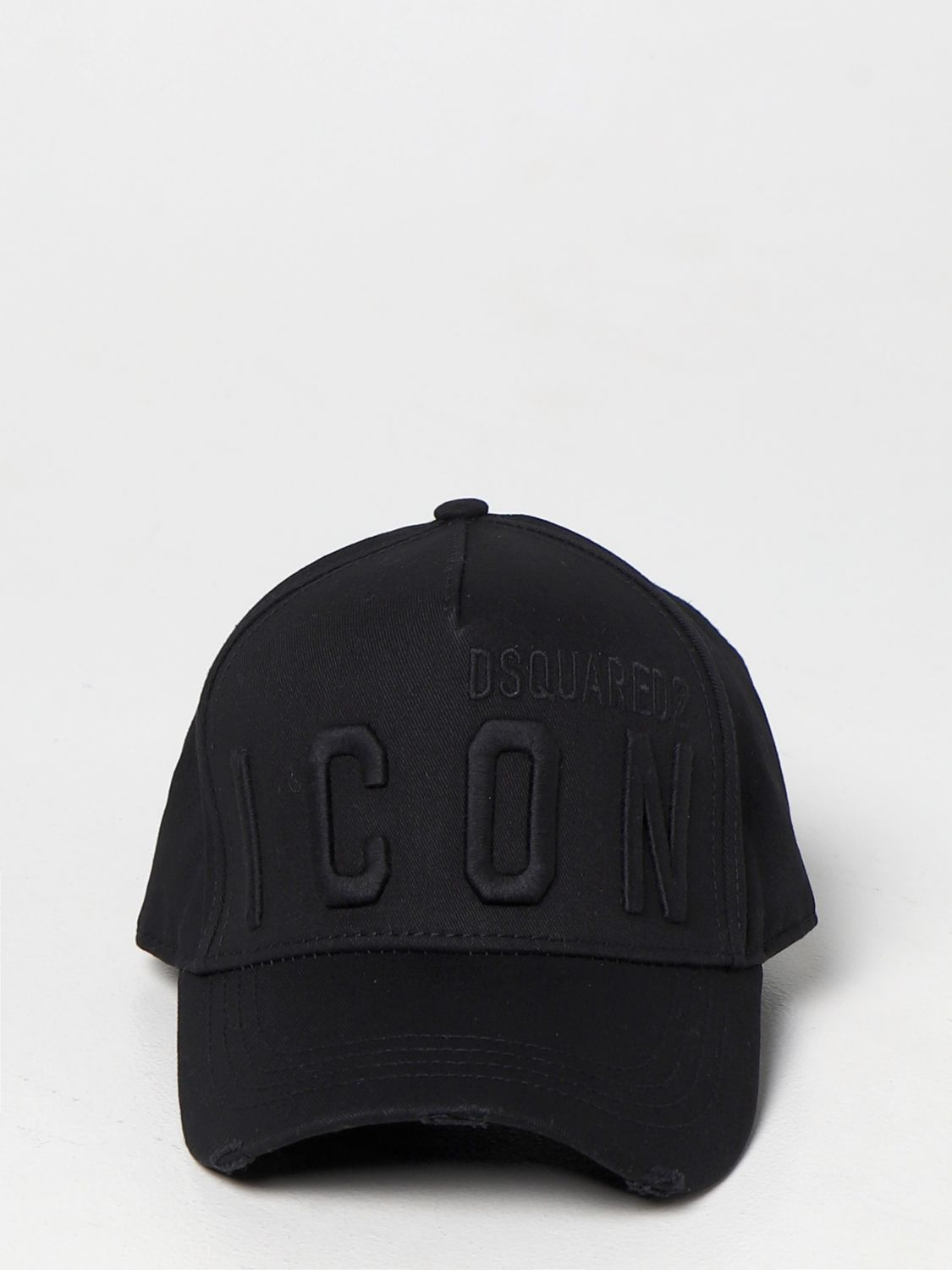 Cappello Dsquared2: Cappello da baseball Dsquared2 in cotone nero 1 2