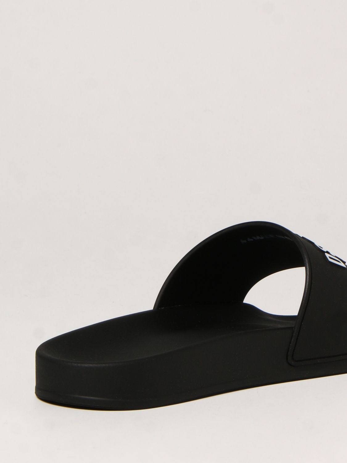 Hombre Zapatos de Sandalias y chanclas de Sandalias de piel Sandalias con suela gruesa DSquared² de hombre de color Negro 