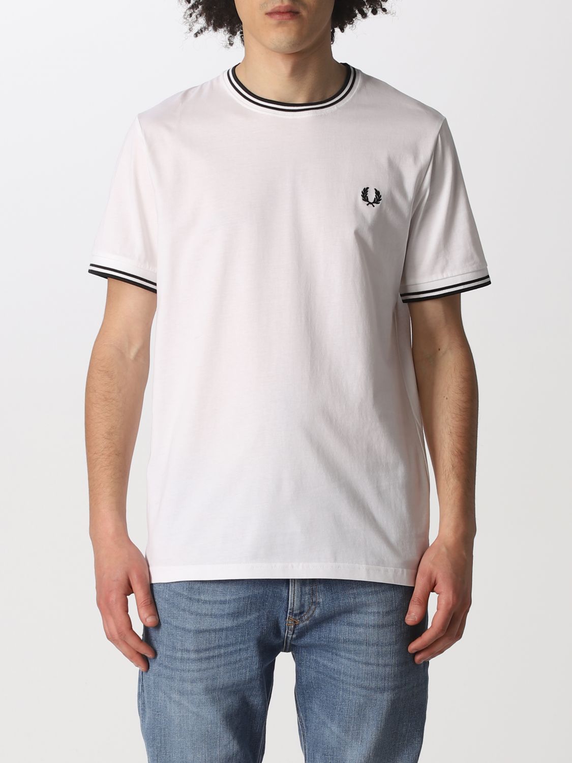 T-shirt Fred Perry: T-shirt Fred Perry in cotone bianco 1