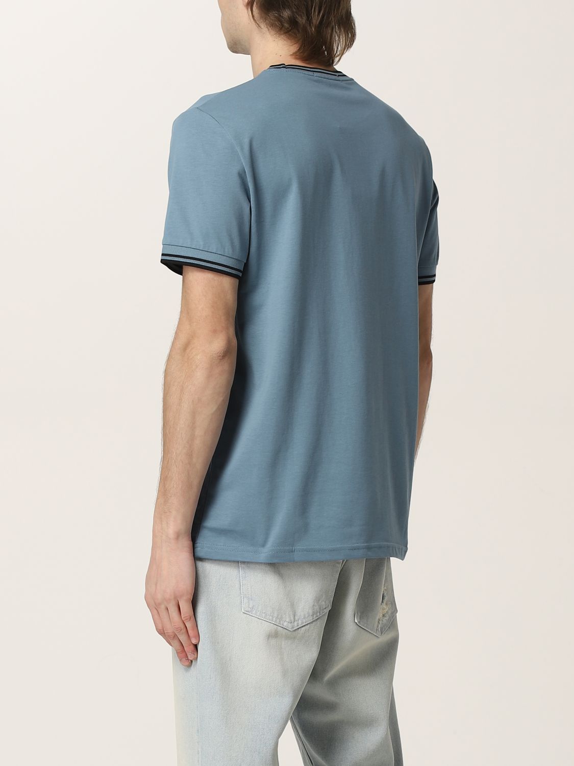 T-shirt Fred Perry: T-shirt Fred Perry in cotone cielo 2