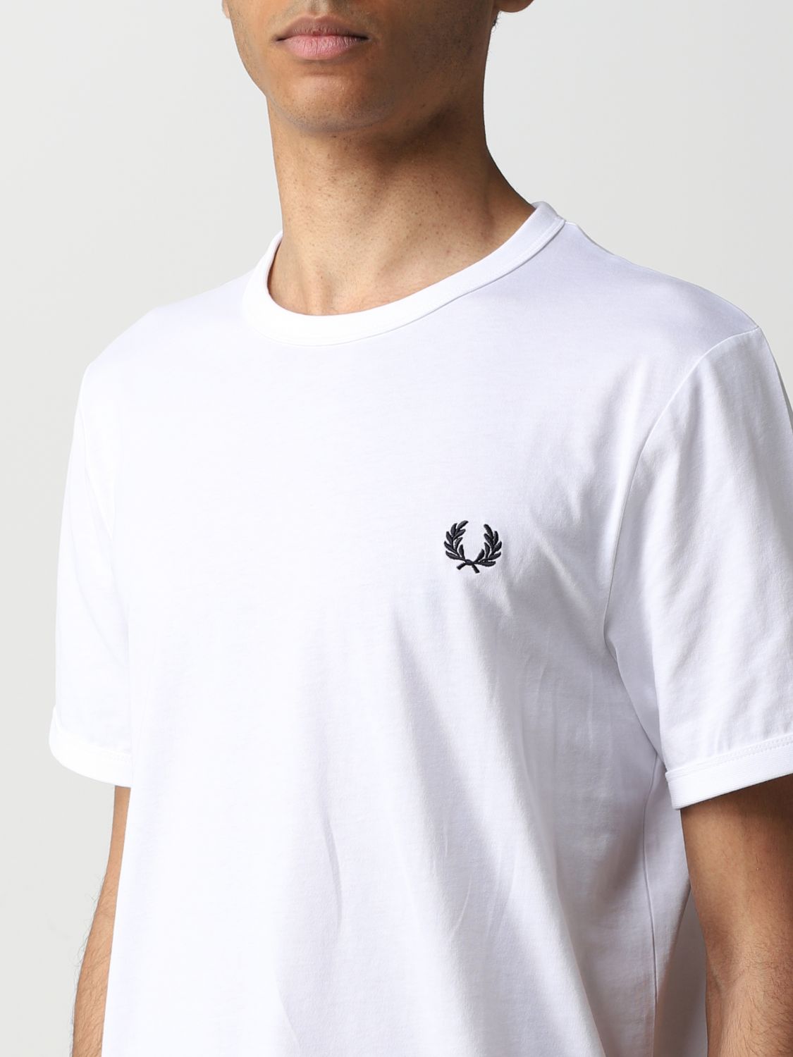 Camiseta Fred Perry: Camiseta Fred Perry para hombre blanco 3