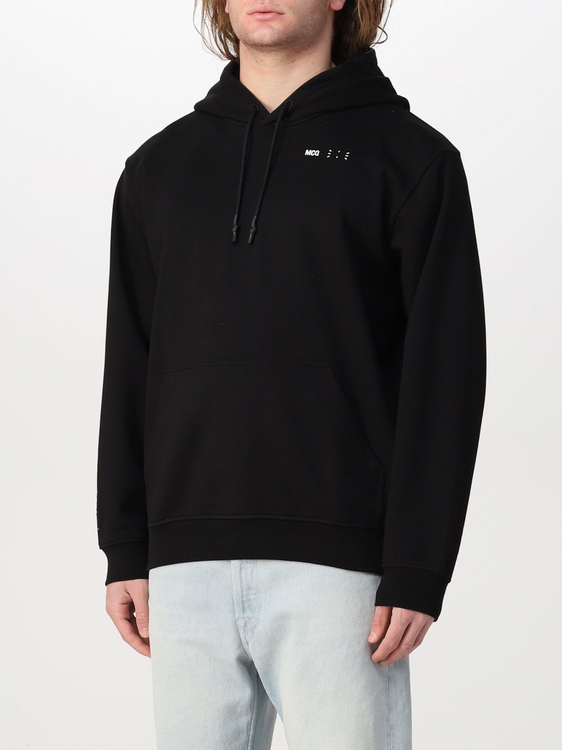 Sweatshirt Mcq: McQ cotton hoodie black 3