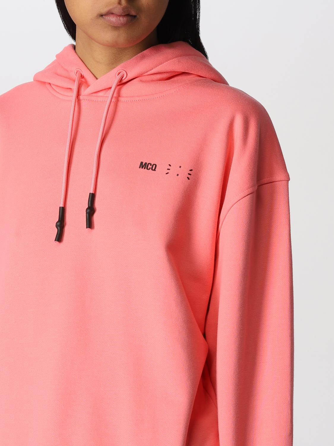 Sweatshirt Mcq: McQ cotton hoodie beige 3