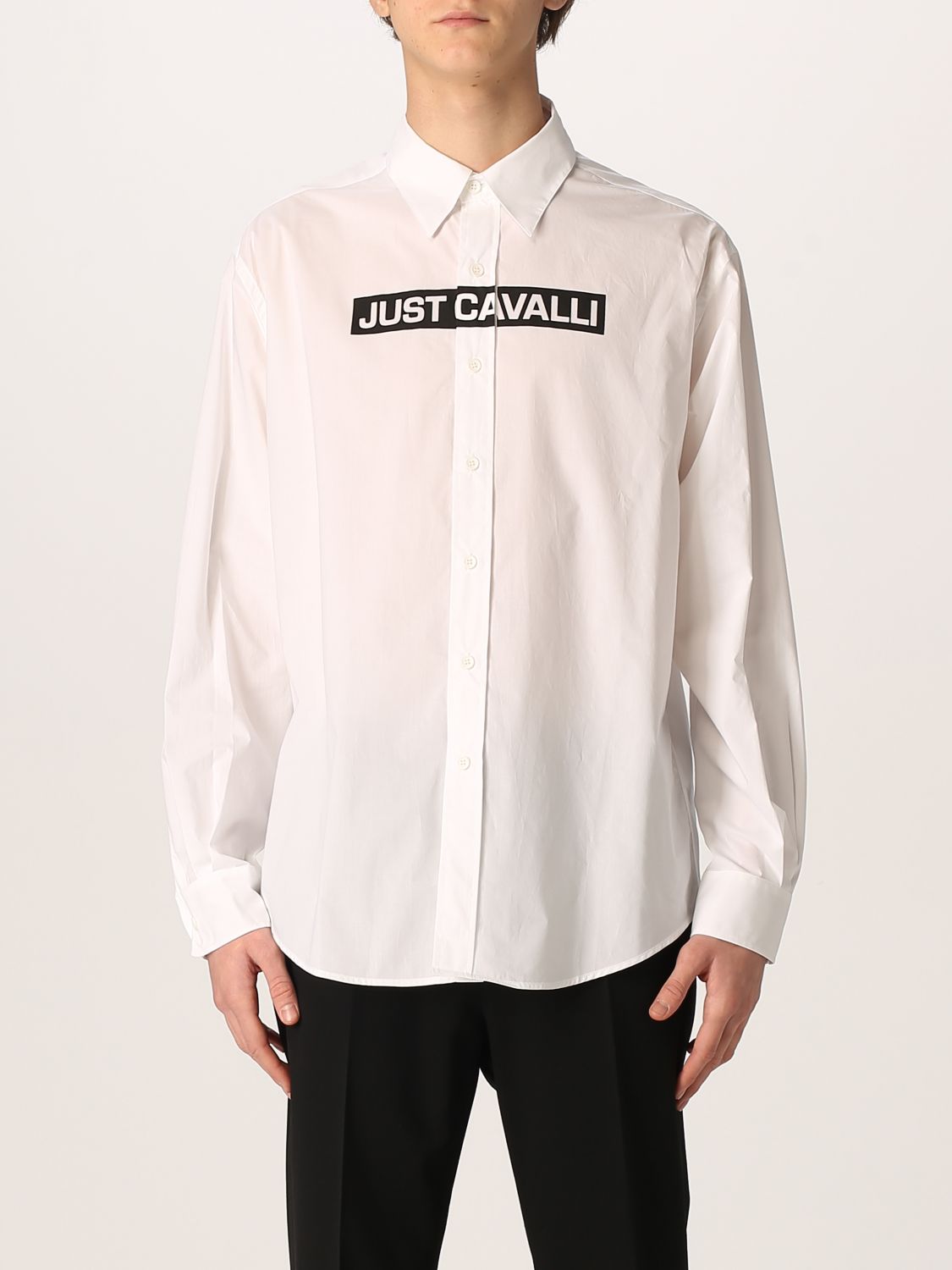 Shirt Just Cavalli: Just Cavalli shirt in cotton poplin white 1