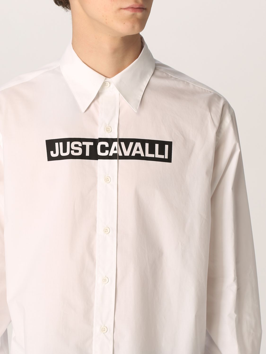 Shirt Just Cavalli: Just Cavalli shirt in cotton poplin white 3