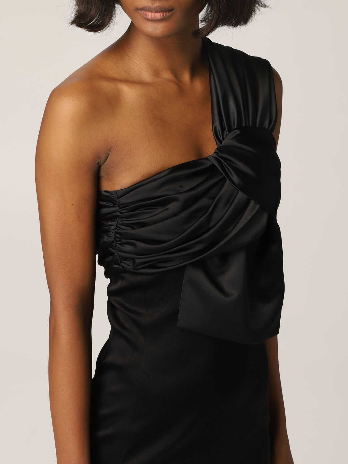 Dress Just Cavalli: Just Cavalli mini dress in satin black 4