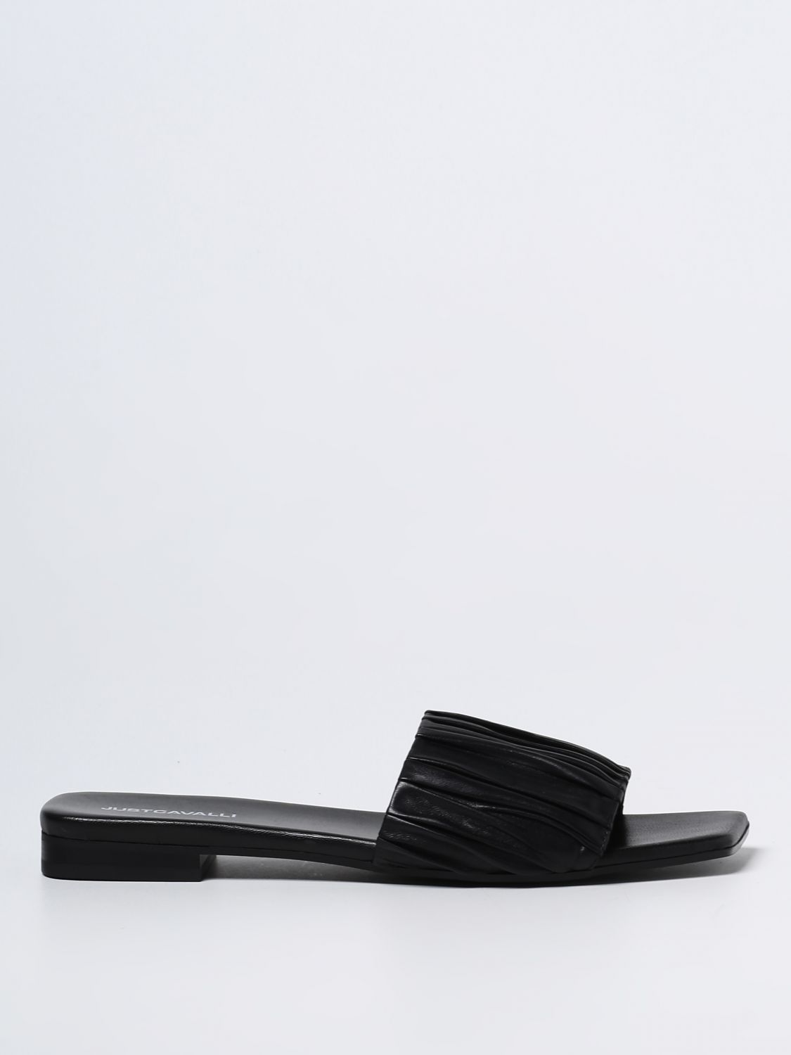 Sandales plates Just Cavalli: Chaussures femme Just Cavalli noir 1
