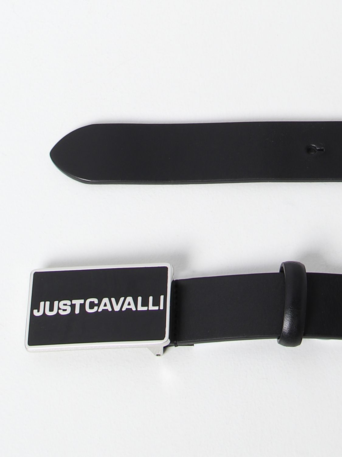 Belt Just Cavalli: Just Cavalli belt in smooth leather black 2