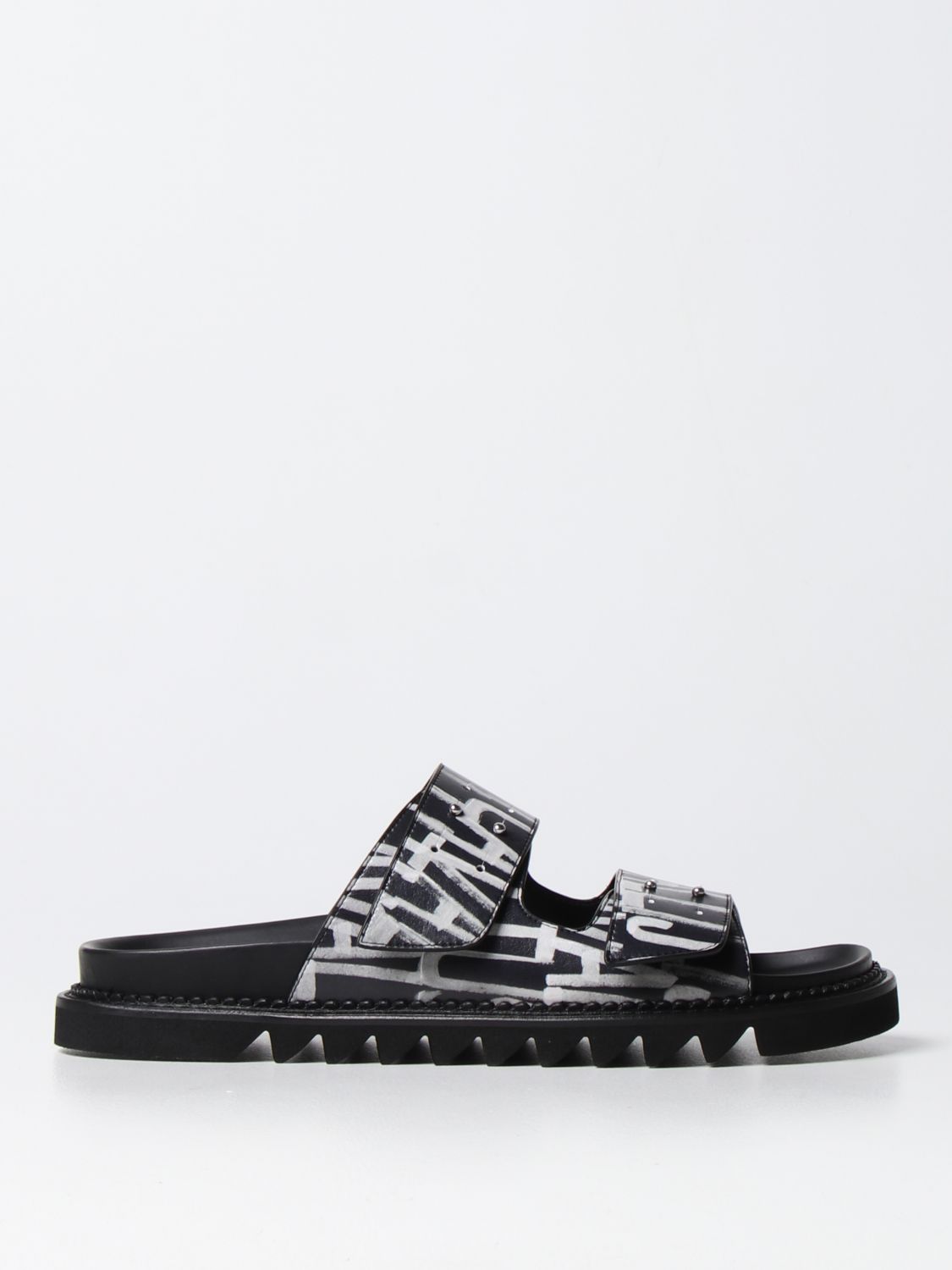 Sandals Just Cavalli: Just Cavalli leather sandals black 1