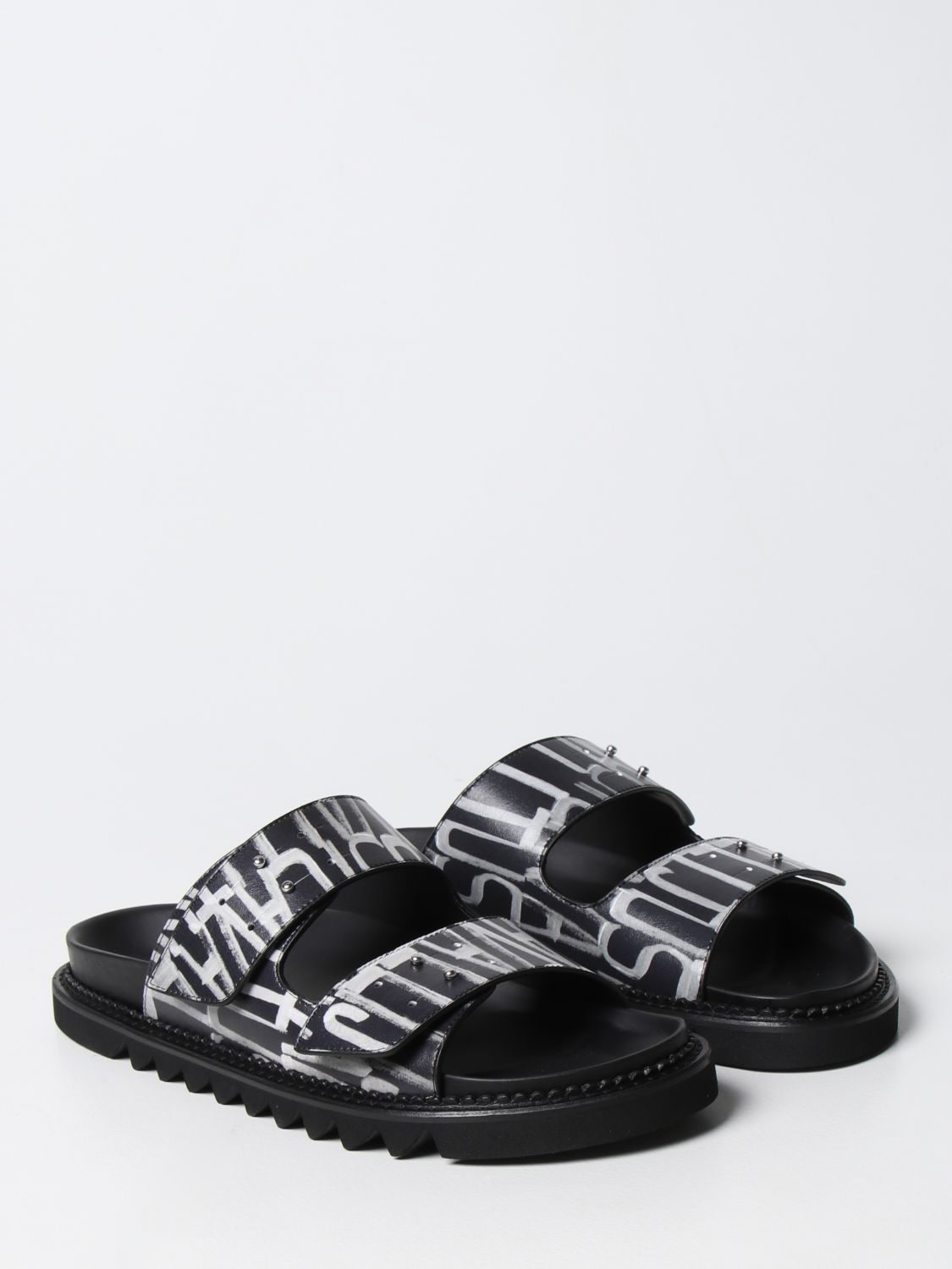 Sandals Just Cavalli: Just Cavalli leather sandals black 2