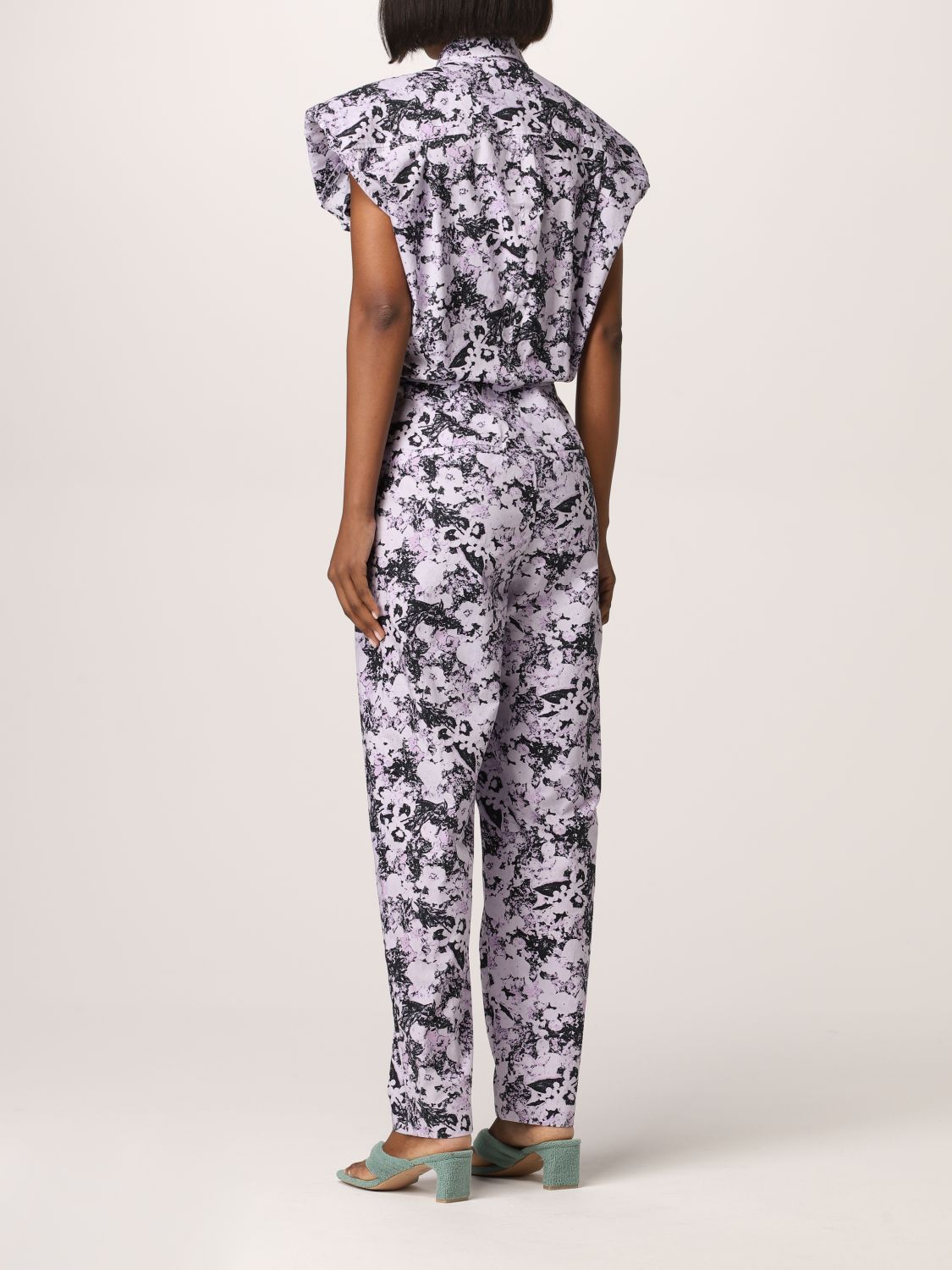 Jumpsuits Remain: Remain long jumpsuit in cotton with print lilac 2