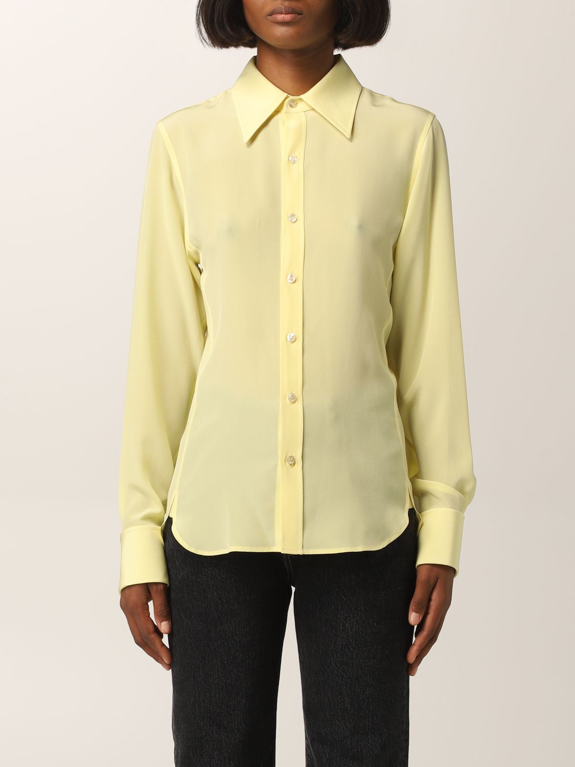 Camisa Saint Laurent: Camisa mujer Saint Laurent amarillo 1