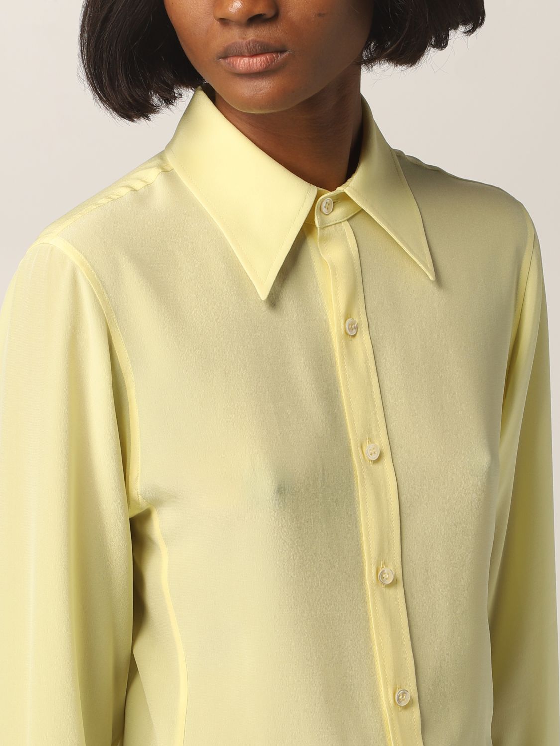 Camisa Saint Laurent: Camisa mujer Saint Laurent amarillo 5