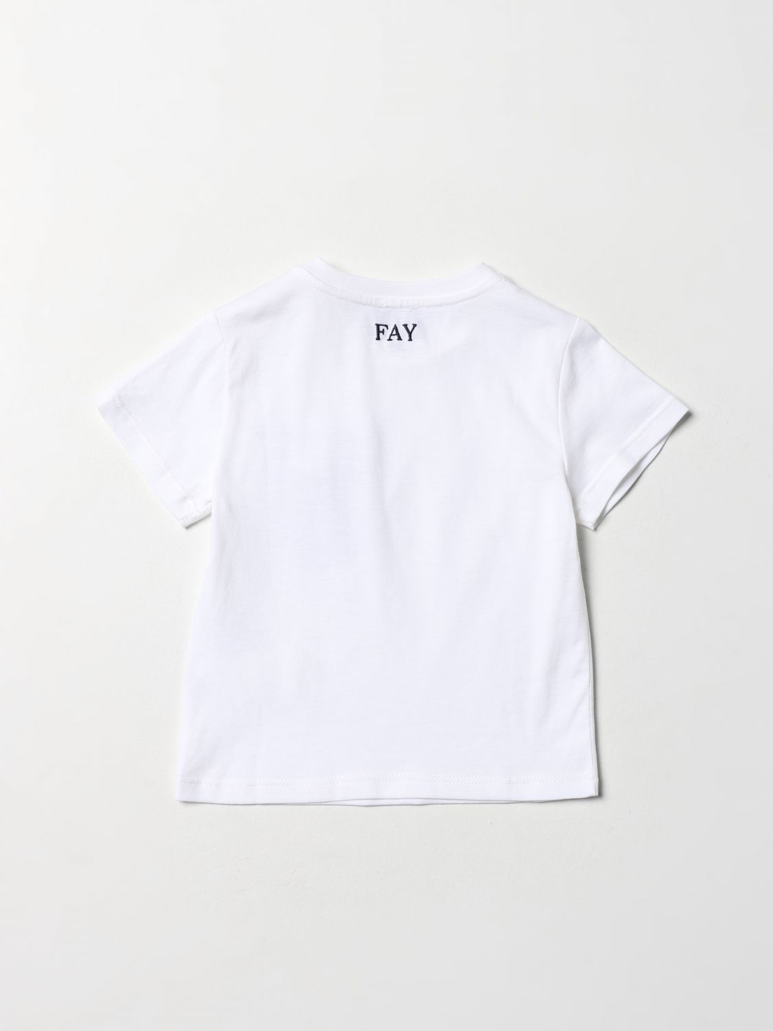 T-shirt Fay: T-shirt Fay basic con taschino a quadri blue 2