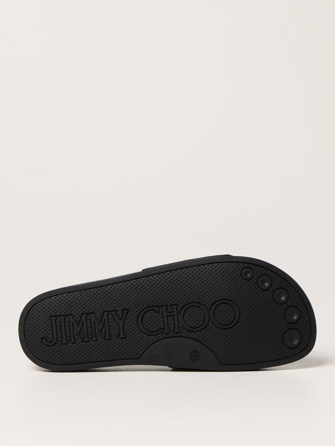 Босоножки без каблука Jimmy Choo: Обувь Женское Jimmy Choo черный 5