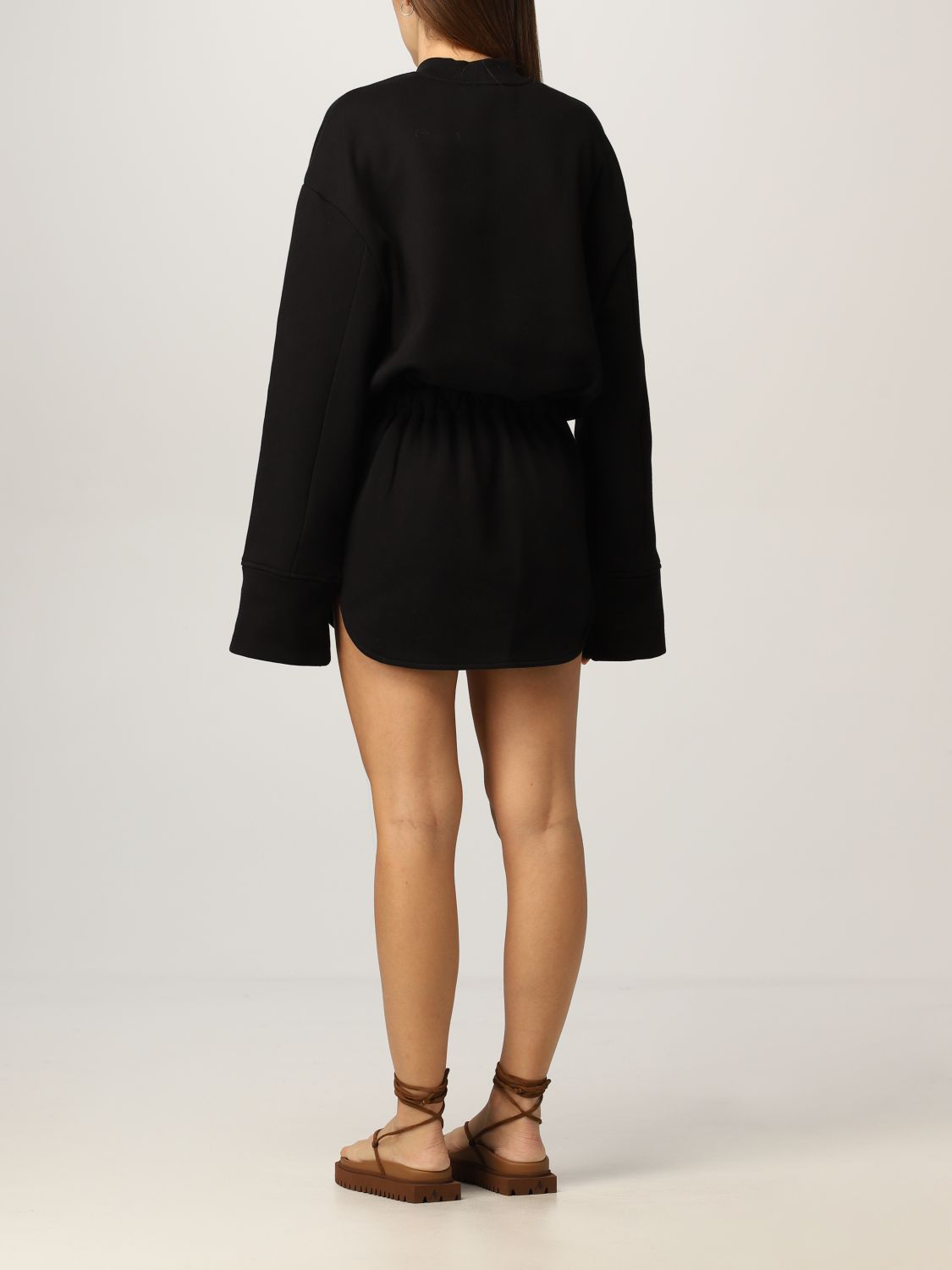 Dress The Attico: The Attico Irene cotton mini dress black 2