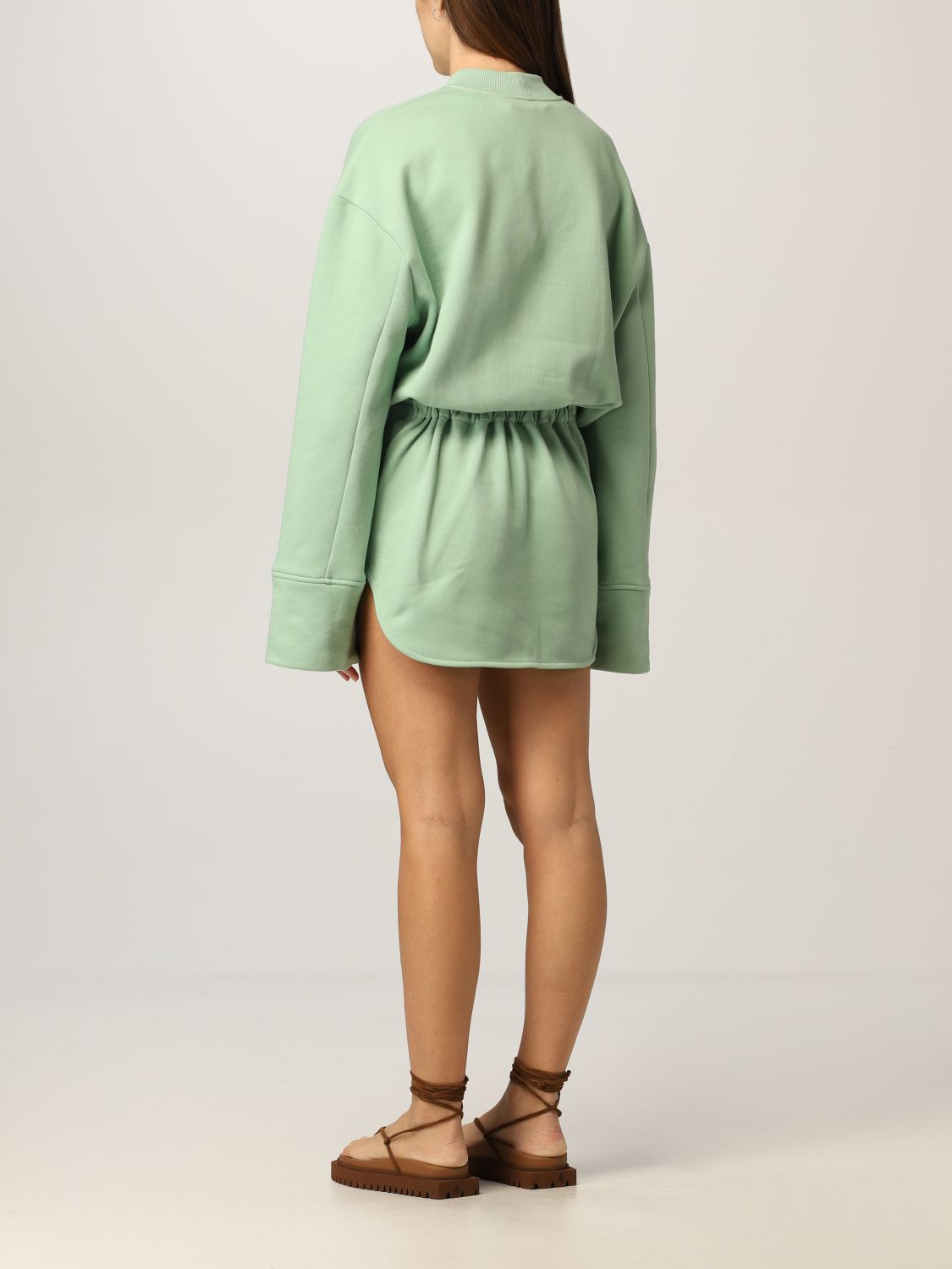 Dress The Attico: The Attico Irene cotton mini dress mint 2