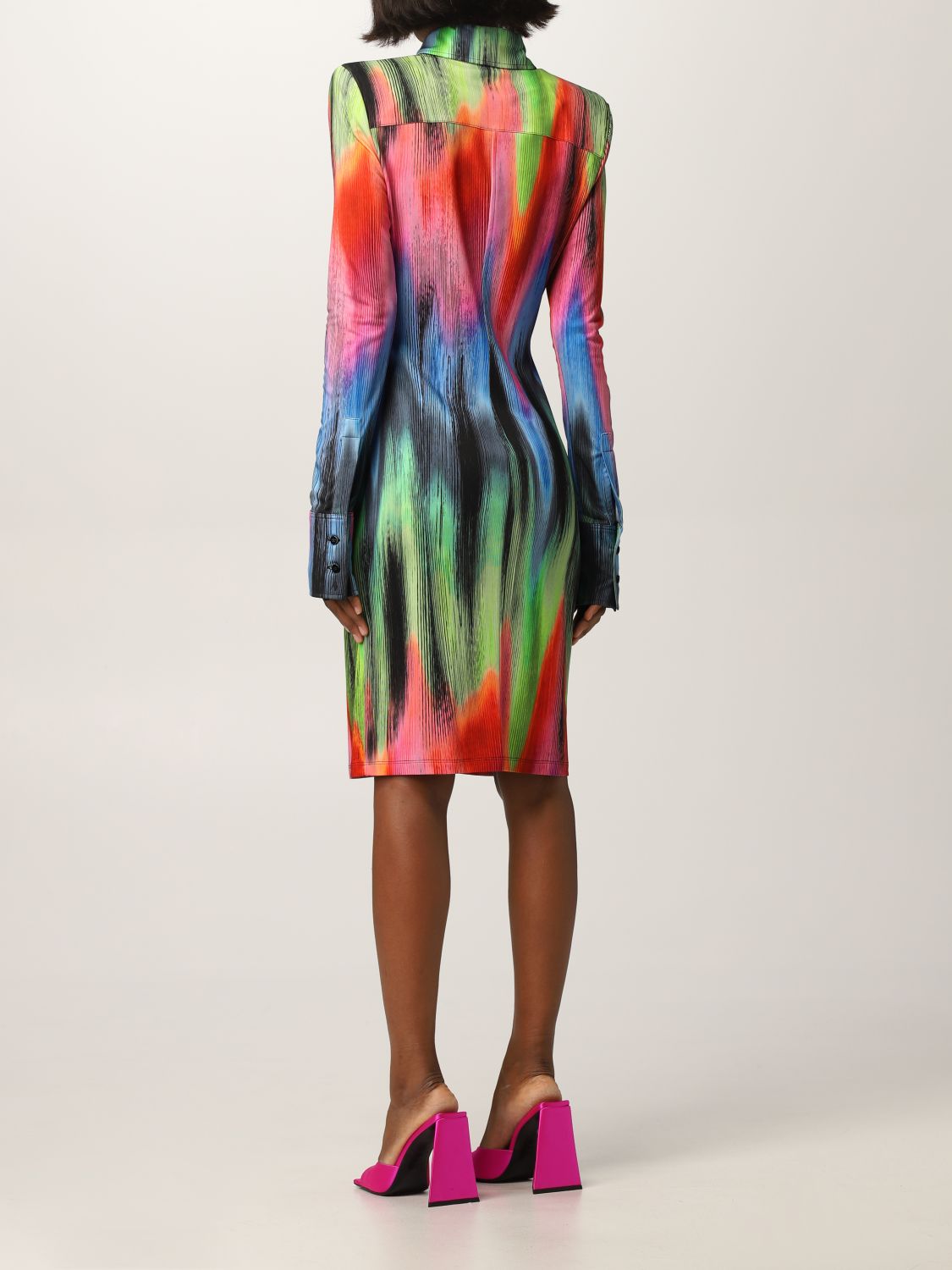 Dress The Attico: The Attico Elton multicolor chemisier dress multicolor 2