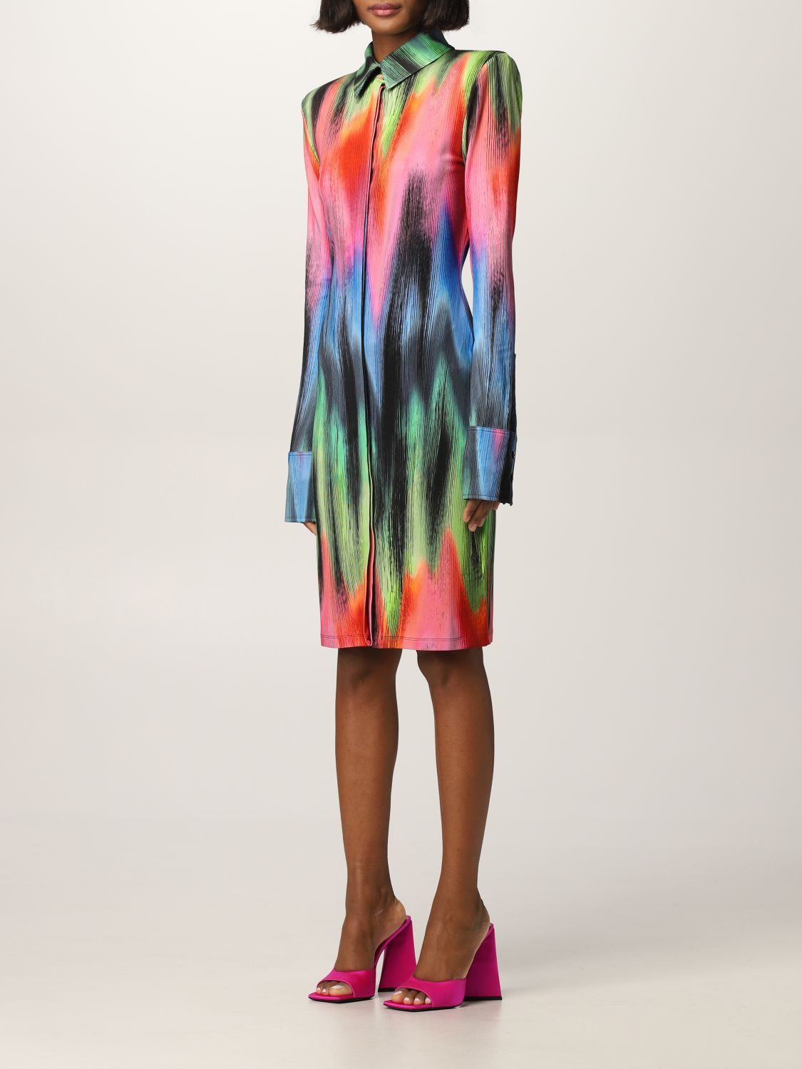 Dress The Attico: The Attico Elton multicolor chemisier dress multicolor 3