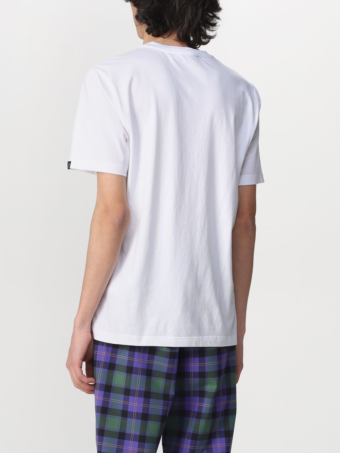 T-shirt Hydrogen: T-shirt Hydrogen con tasca a toppa tartan bianco 2
