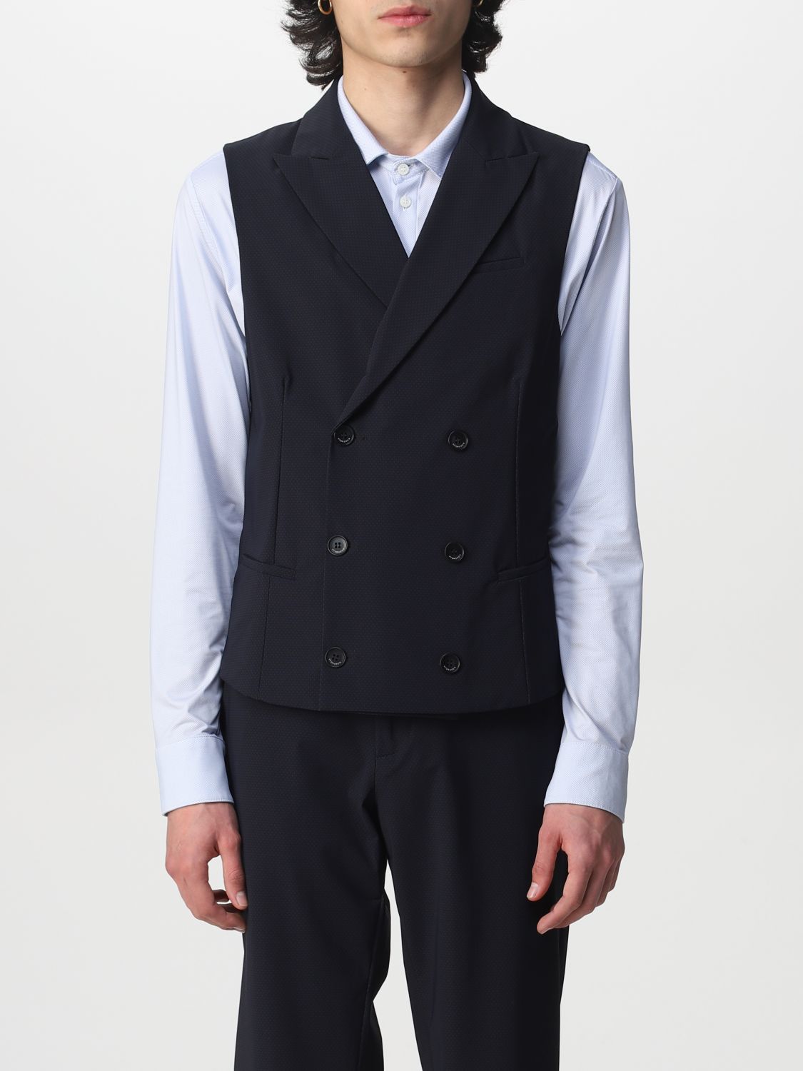 Suit vest Hydrogen: Suit vest men Hydrogen blue 1