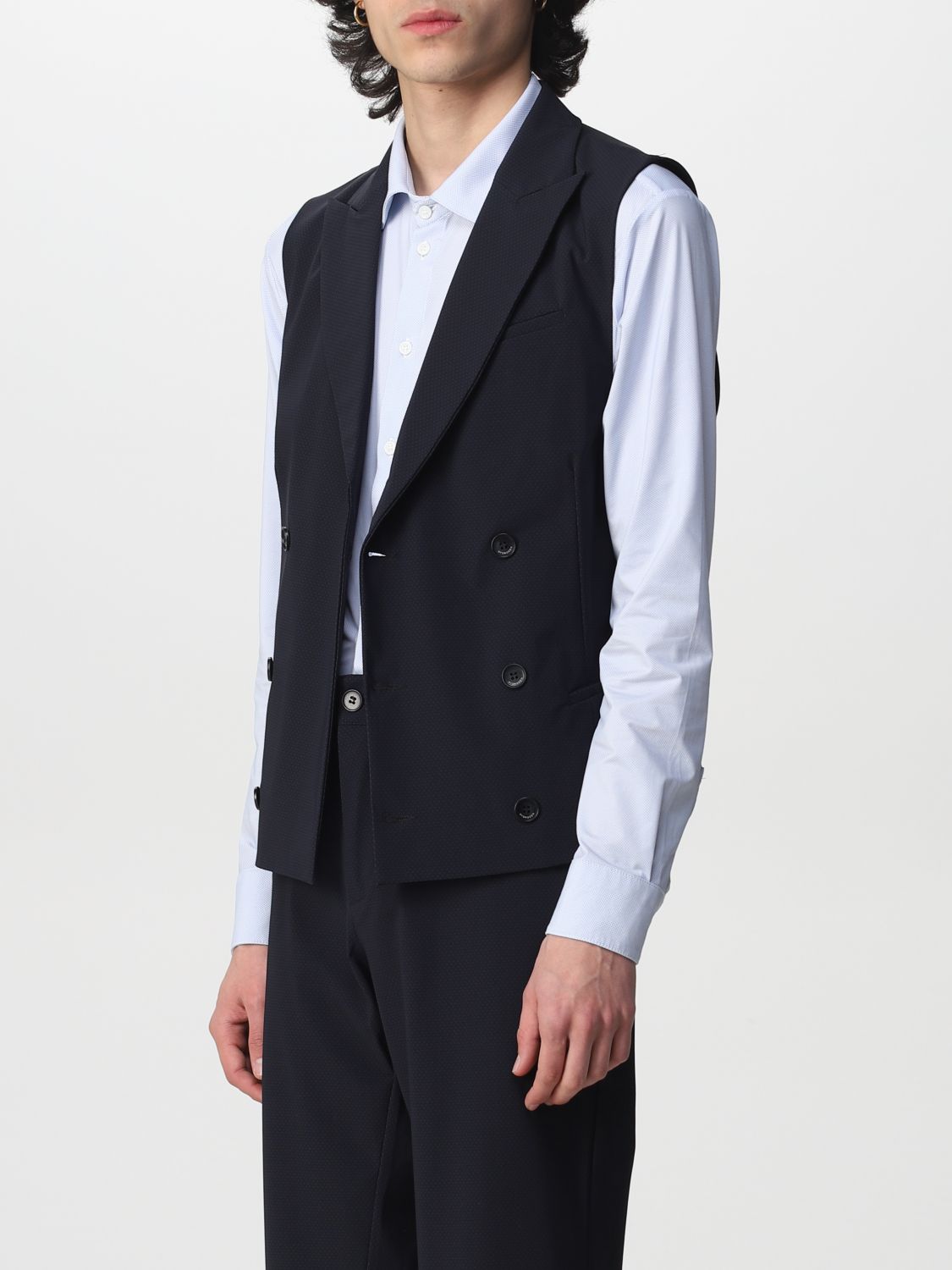 Suit vest Hydrogen: Suit vest men Hydrogen blue 3