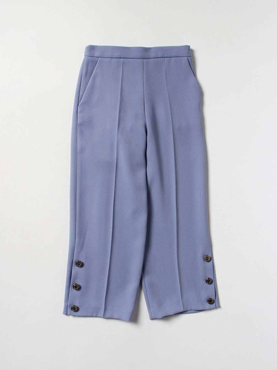 Pants Elisabetta Franchi: Elisabetta Franchi pants with buttons lilac 1