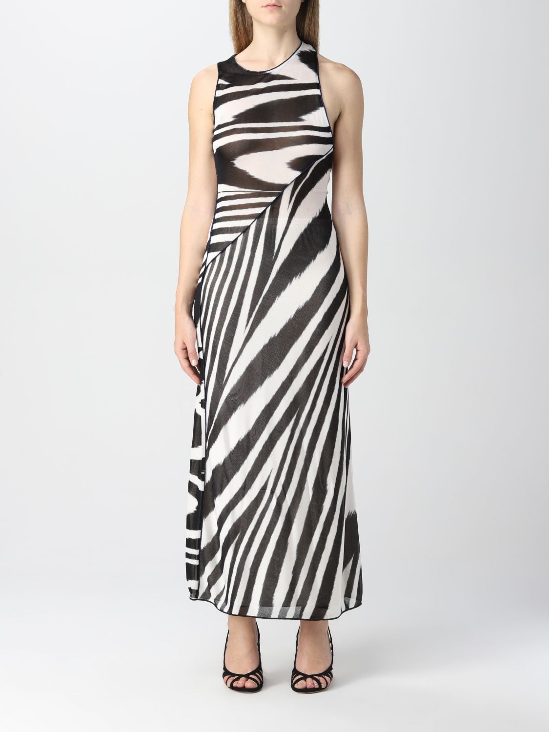 Dress Missoni: Missoni asymmetric dress with zebra pattern black 1