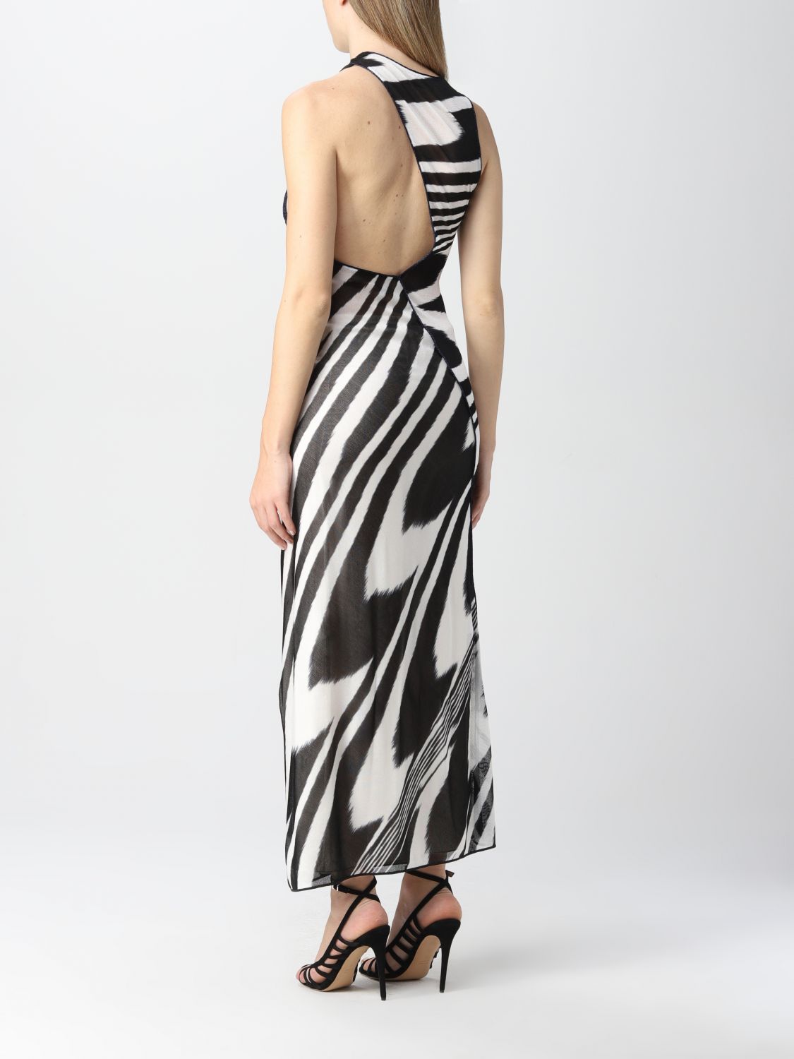 Dress Missoni: Missoni asymmetric dress with zebra pattern black 2