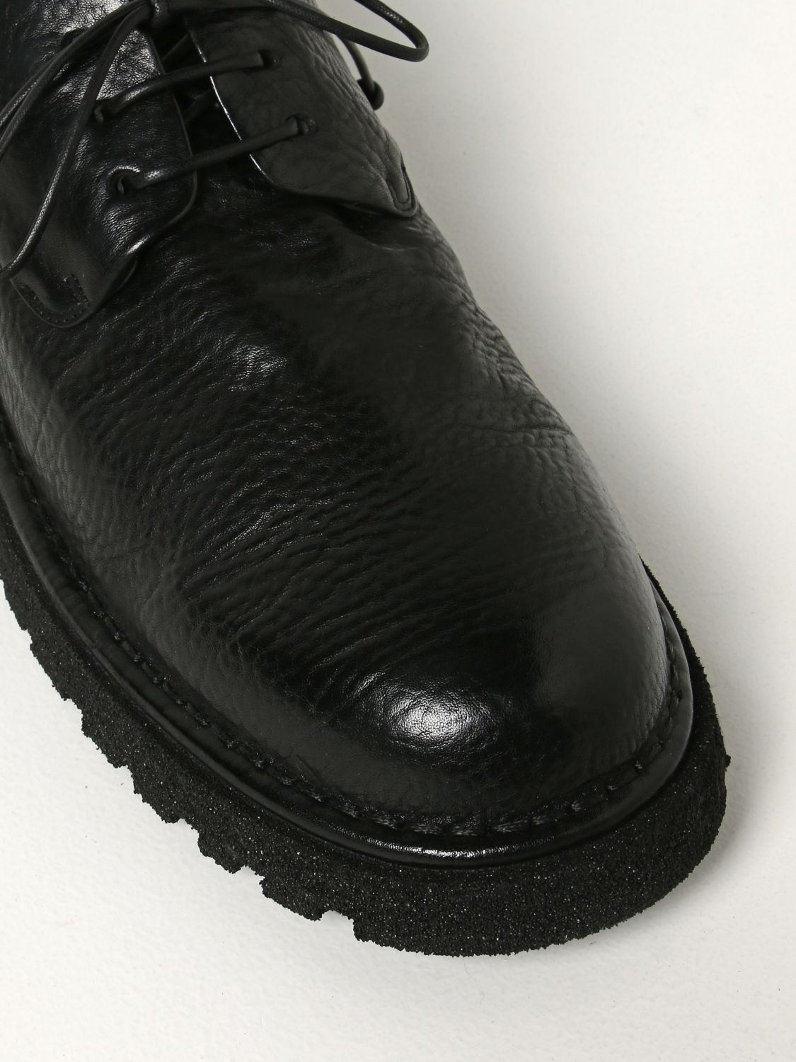 Chaussures derby Marsèll: Marsèll Pallottola Pomice Derbies en cuir noir 4