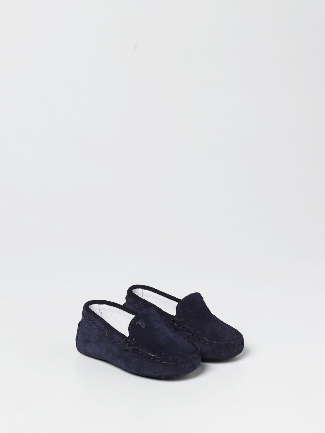 Shoes Tod's: Tod's suede flat loafers navy 2