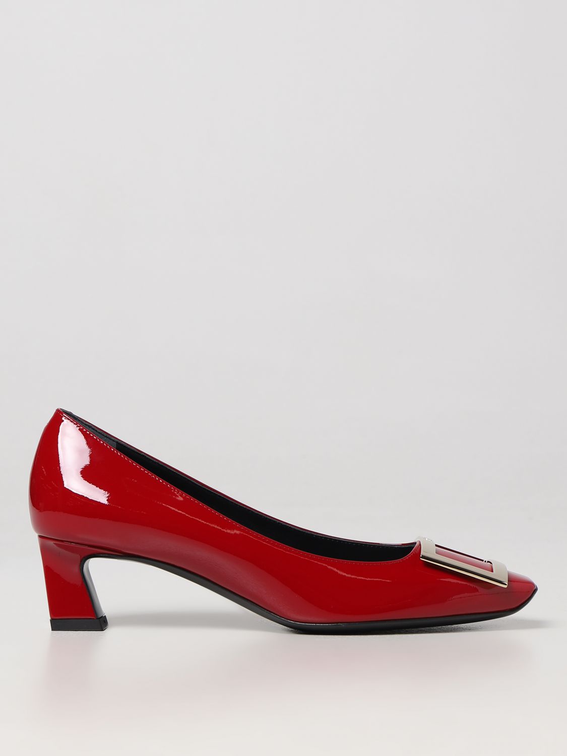 Roger Vivier 45mm Trompette Patent Leather Pumps In Red