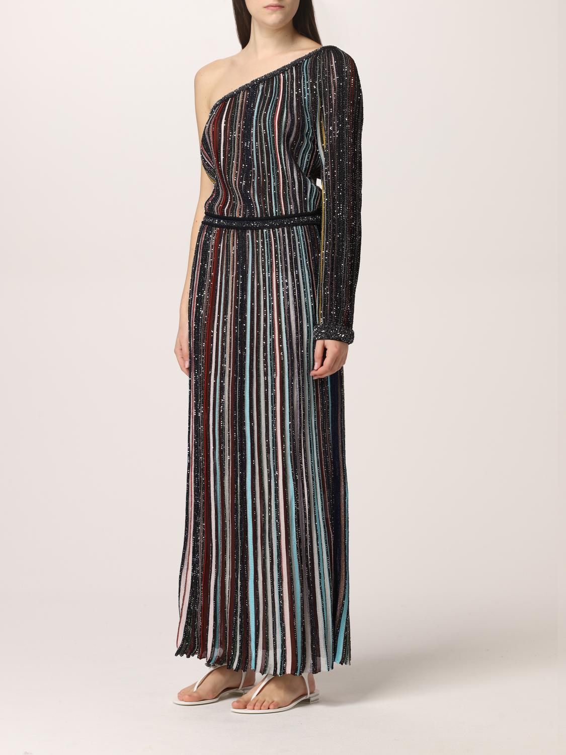 missoni one shoulder dress